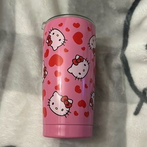 Hot pink hello kitty cup